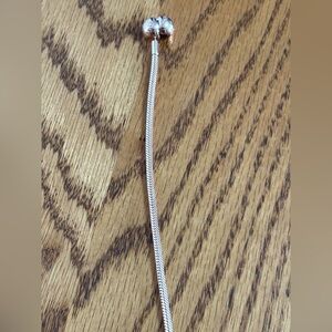 Pandora Moments Snake Chain Bracelet Rose Gold Plated Condition: Like New